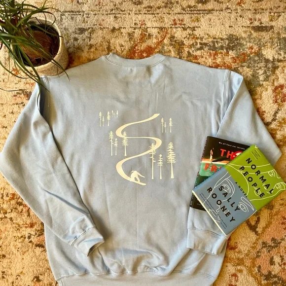 Gildan Unisex Fleece-back Snowboard Sweatshirt - Picture 1 of 6